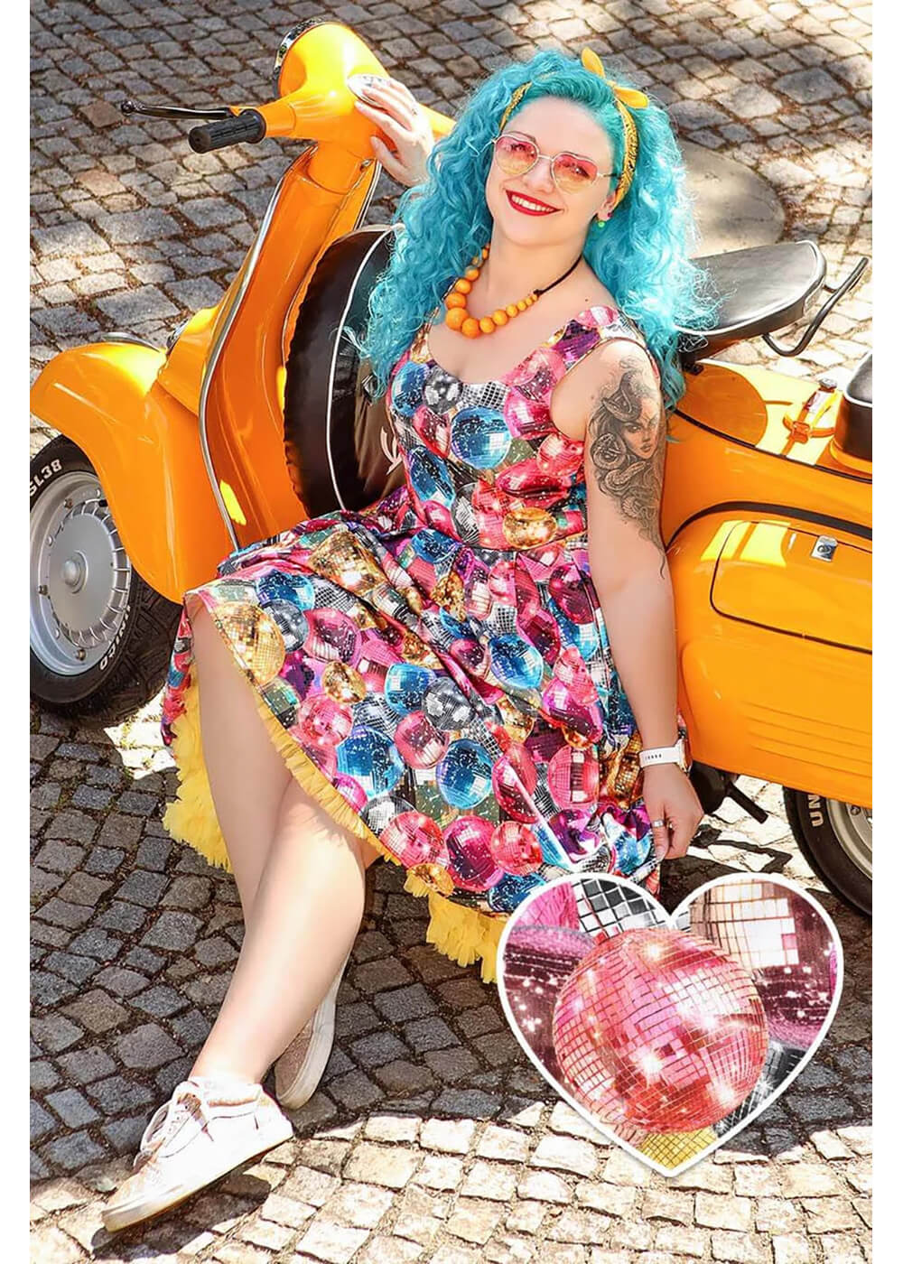 disco ball dress Dolly & Dotty Amanda Disco Ball 50's Swing Dress