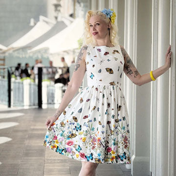 retro vintage dresses MADELINE DRESS in Tartan #5 Fabric True to size Vintage Dresses & Retro Dresses
